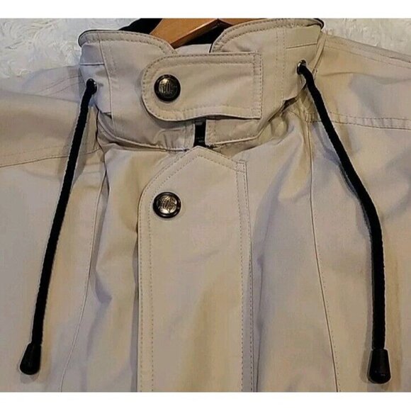 Vintage London Fog Mens Jacket Size Medium Zip Up Long Sleeve Khaki Brown Beige - Picture 3 of 13